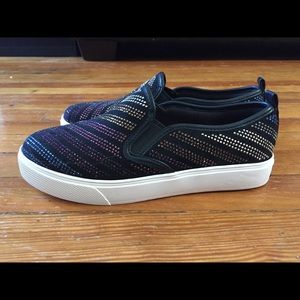 Aldo Rainbow Rhinestone Flats